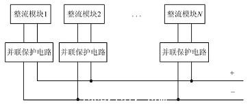 模塊並聯輸出示意圖