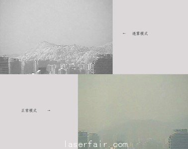  圖紅外高清鏡頭透霧效果